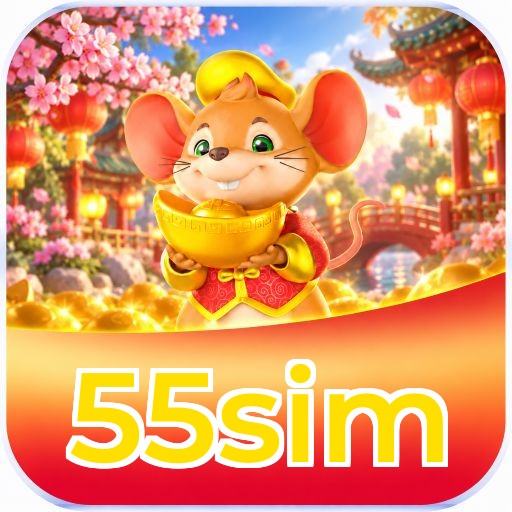 Logo 55sim APP Mobile Brasil
